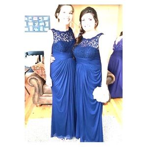 Dark Blue Bridesmaid Dress Size 16 David’s Bridal